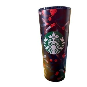 Starbucks 2020 Holiday Mistletoe Cranberry Stainless Steel Cold Cup Tumbler